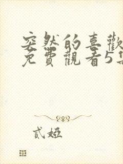 突然的喜欢全集免费观看5集封面