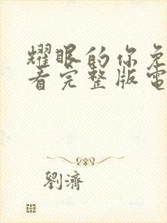 耀眼的你免费观看完整版电视剧全集