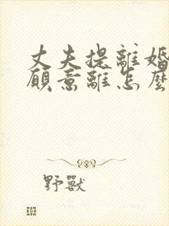 丈夫提离婚我不愿意离怎么办