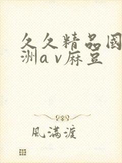 久久精品国产亚洲a v麻豆