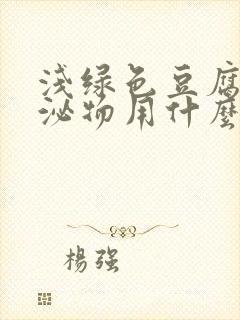 浅绿色豆腐渣分泌物用什么药封面