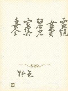 妻室儿女电视剧全集免费观看封面