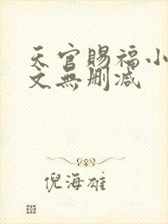 天官赐福小说全文无删减