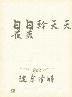 日日干天天操夜夜爽