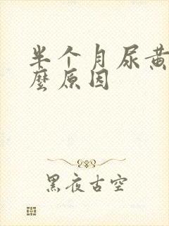 半个月尿黄是什么原因