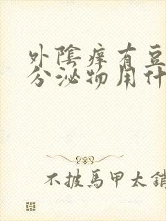 外阴痒有豆腐渣分泌物用什么药