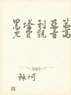 黑塔利亚第一季免费观看高清