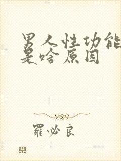 男人性功能下降是啥原因