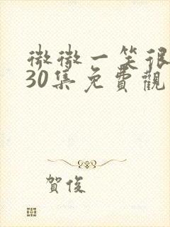 微微一笑很倾城30集免费观看超清