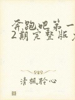 奔跑吧第一季12期完整版免费观看