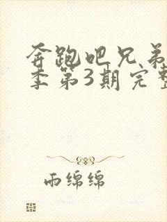 奔跑吧兄弟第五季第3期完整版