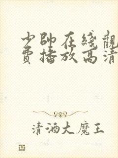 少帅在线观看免费播放高清