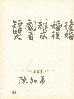 短剧离婚后前夫哭着求复婚完整版