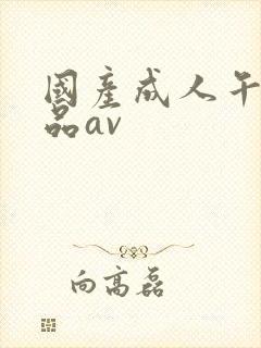 国产成人午夜精品av