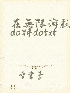 在无限游戏大里do特dotxt