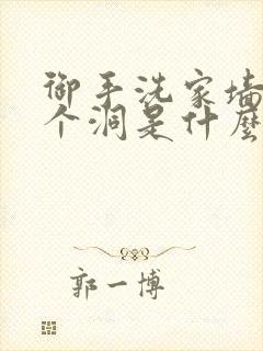 御手洗家墙壁有个洞是什么电视剧