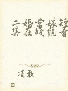 二婚当嫁短剧全集在线观看