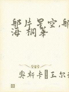 那片星空,那片海 桐华封面