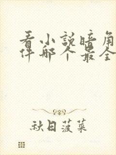 看小说暗角的软件哪个最全且免费