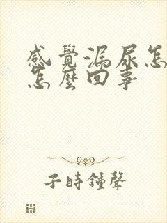 感觉漏尿怎么是怎么回事封面