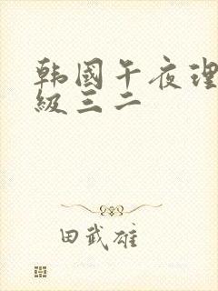 韩国午夜理论三级三二