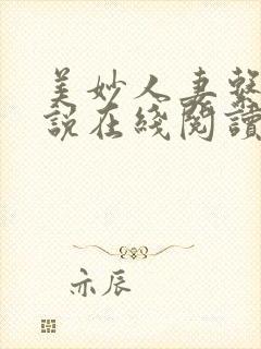 美妙人妻系列小说在线阅读