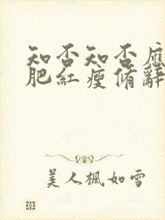 知否知否应是绿肥红瘦修辞手法封面