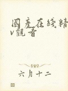 国产在线精品av观看