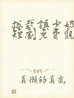 总裁镇少奶奶了短剧免费观看