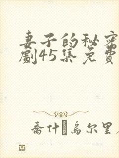 妻子的秘密电视剧45集免费观看