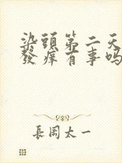 染头第二天头皮发痒有事吗