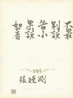 如果告别不能笑着说小说最新章节