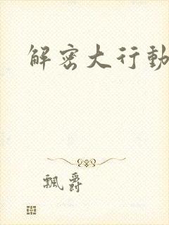 解密大行动
