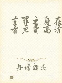 有罪之身在线观看免费高清电视剧