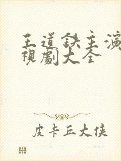 王道铁主演的电视剧大全