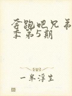 奔跑吧兄弟第五季第5期封面