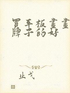 买平板画画什么牌子的好