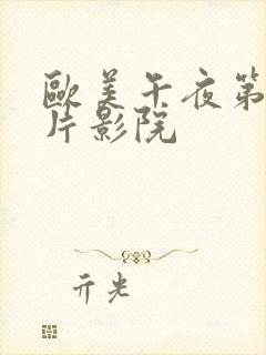 欧美午夜第一看片影院