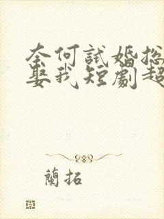 奈何试婚总裁要娶我短剧超清下载