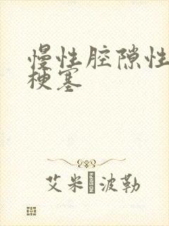 慢性腔隙性脑内梗塞