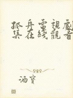 孤舟电视剧40集在线观看免费高清星辰