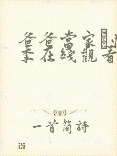 爸爸当家·慢享季在线观看