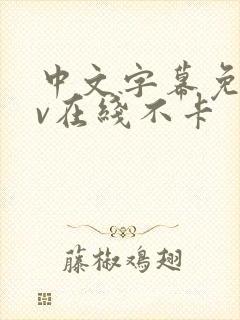 中文字幕免费av在线不卡封面