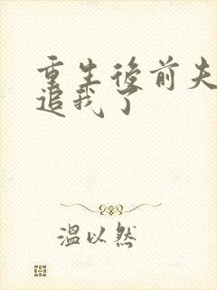 重生后前夫又来追我了