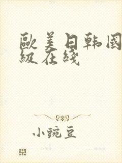 欧美日韩国产一级在线