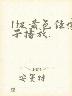 1级黄色录像片子播放.