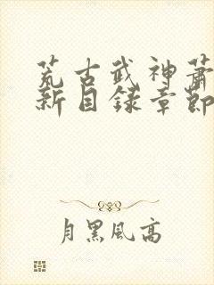 荒古武神萧云最新目录章节