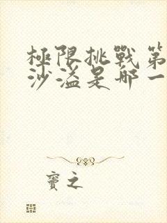 极限挑战第三季沙溢是哪一期