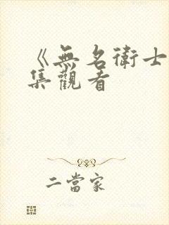 《无名卫士》全集观看