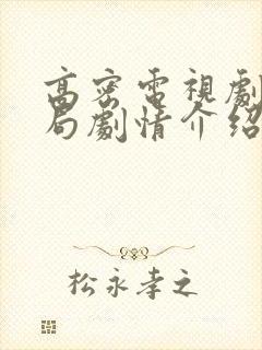 高密电视剧大结局剧情介绍封面